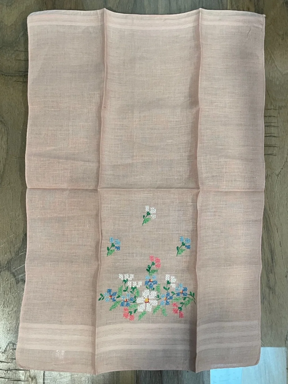 Vintage Hand-Embroidered Tea Towels